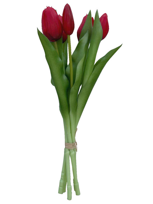 Konstblomma Tulpan Röd 5-pack